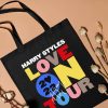 Love on Tour Harry Styles Tote Bag, Harrys House Bag, Love on Tour Fan, Gift for Fan, Fine Line Gift, Unique Canvas Tote Bag