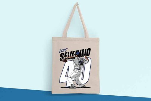 Luis Severino Tote Bag, New York Yankees Baseball Pitcher Bag, MLB 2022, Gift for Baseball Lovers, Shopping Bag, Printed Tote Bag