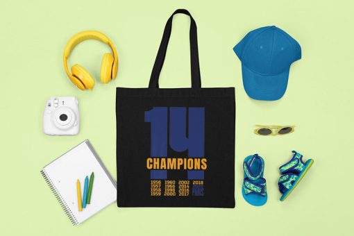 Real Madrid Champions League Final 2021-2022 Tote Bag, Real Madrid Bag for Fans, 14 Champions Bag, Real Madrid European