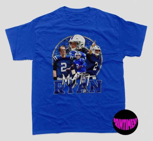 Matt Ryan T-Shirt, Indianapolis Football Shirt, Matt Ryan Official NFL Indianapolis Colts Sports Jerseys Football Jerseys, Matt Ryan Fan Shirt