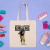 Mean Joe Greene Cotton Canvas Tote Bag, Pittsburgh Steelers, Football Player Bag, NFL, Custom Printed Tote Bag