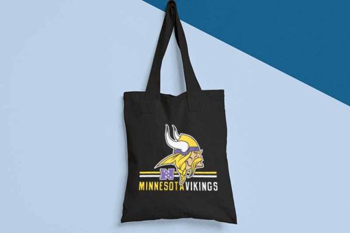 Minnesota Vikings Canvas Tote, American Football Team, NHL National Football League, Minnesota Football, Printed Canvas Bags