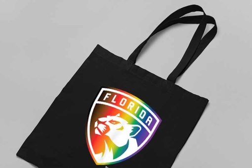 Florida Panthers Tote Canvas, NHL Florida Panthers Team Pride Hockey Is for Everyone, Hockey Tote Bag, Unique Gift for Friend