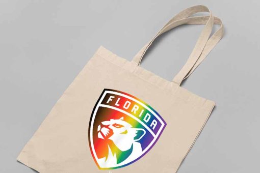 Florida Panthers Tote Canvas, NHL Florida Panthers Team Pride Hockey Is for Everyone, Hockey Tote Bag, Unique Gift for Friend