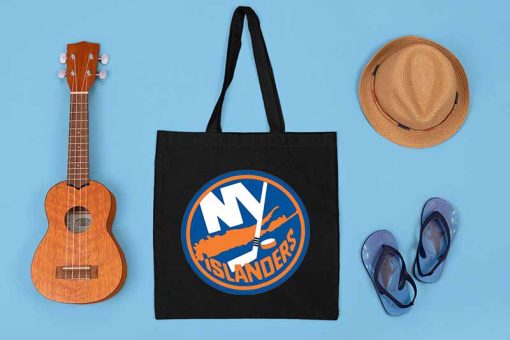 New York Islanders Tote Bag, New York Islanders Hockey Team, Hockey Fan Gifts, Anniversary Gift, NY Islanders Canvas Tote