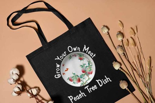 Peach Tree Dish Tote Bag, Peach Tree Dish Sarcastic Witty Humor Petri Dish, Georgia Politics, Shopping Bag, Tote Bag