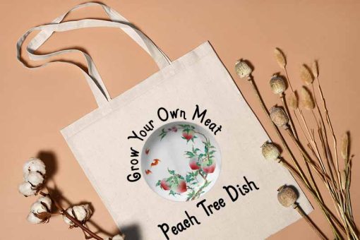 Peach Tree Dish Tote Bag, Peach Tree Dish Sarcastic Witty Humor Petri Dish, Georgia Politics, Shopping Bag, Tote Bag