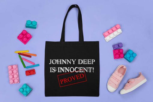 Proved Innocent Johnny Depp Wins The Case Amber Heard Verdict Final Tote Bag, Justice for Johnny Depp Bag, Canvas Tote Bag
