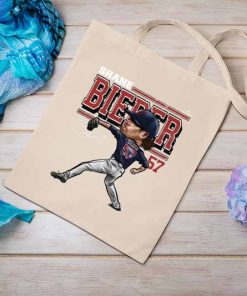 Shane Bieber Baseball Pitcher Tote Bag, Cleveland Baseball Bag, Major League Baseball, Shane Robert Bieber Bag, Gift for Baseball Fans