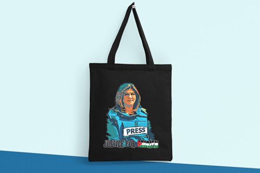 RIP Shireen Abu Akleh Tote Bag, Justice for Shireen Bag, Palestine Women, Protect Free Press Tote Bag, Canvas Tote