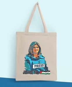 RIP Shireen Abu Akleh Tote Bag, Justice for Shireen Bag, Palestine Women, Protect Free Press Tote Bag, Canvas Tote