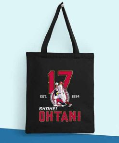 Shohei Ohtani Tote Bag, Baseball Players Bag, MLB Fan Gift, Baseball Pitcher, Los Angeles Angels MLB, Canvas Sport Tote Bag