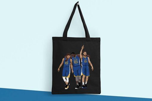 Steph Curry, Draymond Green & Klay Thompson Tote Bag, Golden State Warriors Bag, NBA 2022, Basketball Team