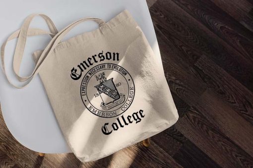 Stranger Things Emerson College Tote Bag, Stranger Things 4 Bag, Emerson College 1880, Nancy Wheeler Tote Canvas, Shopping Bag, Tote Bag
