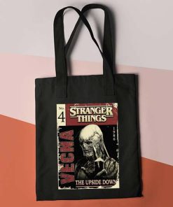Stranger Things Tote Bag, Stranger Things TV Series Inspired, Hellfire Club Bag, Evil No 4 Bag, The Upside Down, Vecna Curse Tote Canvas