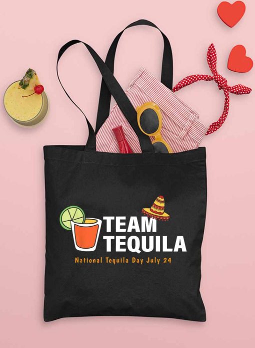 Team Tequila National Tequila Day Tote Bag, Drinking Bag, Funny Cinco de Mayo Bag, Day Drinking, Unique Tote Bag