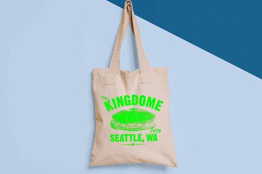 The Kingdome 1976 Football Tote Bag, Past Home of Your Seattle Seahawks, Seattle Football, Tote Bag Print