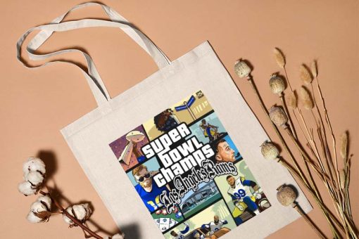 Los Angeles Rams Champions Tote Bag, The Rams Super Bowl Champs, Bag for Super Bowl Fans, American Football Team