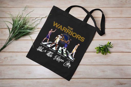 The Warriors Abbey Road Signatures Tote Bag, Golden State Warriors Bag, Stephen Curry, Basketball Team, Cotton Tote Bag