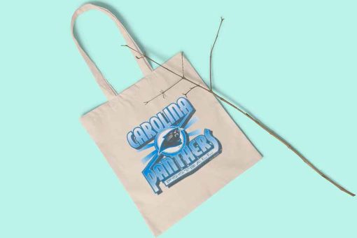 Vintage 1995 Carolina Panthers NFL Football Tote Bag, Carolina Panthers Bag, Printed Tote Bags for Your Favorite Football Team