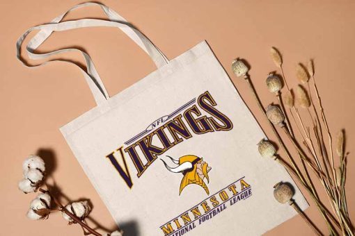 Vintage 2000s Minnesota Vikings Football Tote Bag, American Football Team, Football League Bag, Football Lovers, Cotton Canvas Tote Bag