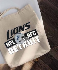 90’s NFL Detroit Lions Tote Bag, NFL Football Bag, Detroit Lions NFL, Player Canvas Tote, Sports Gift, Shopping Bag