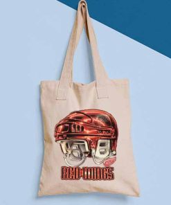 Vintage Detroit Red Wings Hockey Canvas Tote Bag, Ice Hockey Team, NHL, Canvas Sports Tote Bag, Shopping Bag, Hockey Team