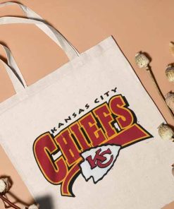 Vintage Kansas City Chiefs Tote Bag, Football Team Bag, 2022 NFL Season, National Football League, Gift for Football Lover
