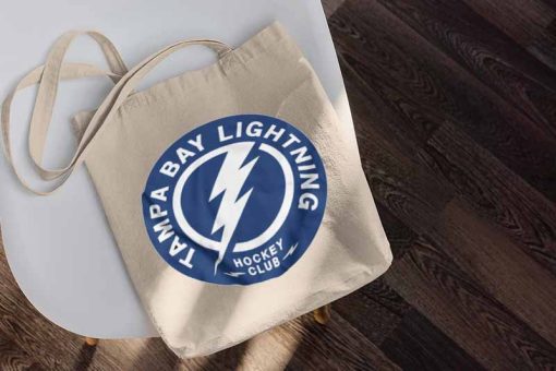 Vintage Tampa Bay Hockey Tote Bag, Tampa Bay Lightning Hockey, Hockey Champion Bag, Gift for Fan, Canvas Tote Bag Printed