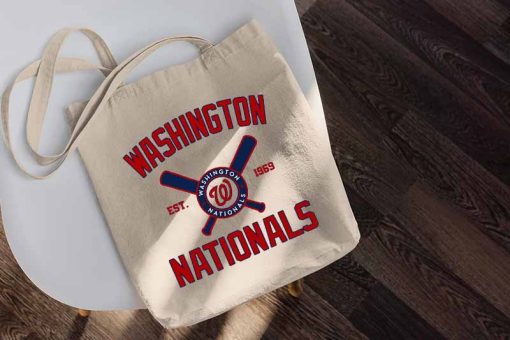 Washington Nationals Tote Bag, Baseball Bag, MLB 2022, MLB Fan Gift, Sport Bag, Custom Tote Bag