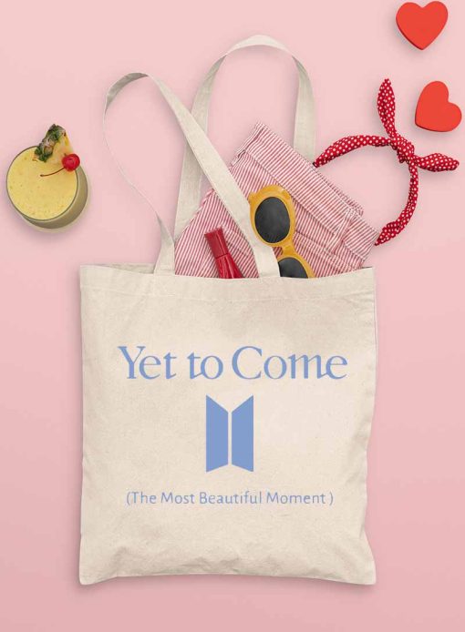 Yet To Come BTS Tote Bag, The Most Beautiful Momment Bag, BTS Proof Album, Bangtan Boy Group, Music Kpop