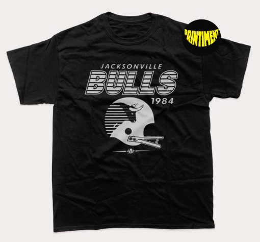 Jacksonville Bulls 1984 T-Shirt, Football Shirt, Jacksonville Shirt, NFL Football Tee, Gift for Fan