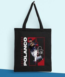 Jorge Polanco Tote Bag, Jorge Luis Pacheco Polanco - Baseball Infielder, Minnesota Baseball Bag, Sport Lover, Canvas Tote Bag