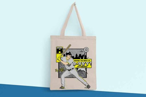 Bryan Reynolds - Pittsburgh Pirates Canvas Tote Bag, MLB 2022, Baseball Team, Bryan Patrick Reynolds Baseball Outfielder Bag, Tote Bag