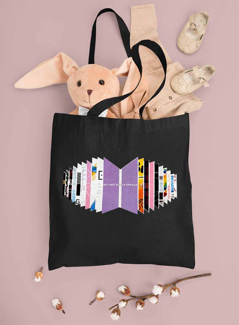 Bts Tote Bag Kpop Gift Handmade Tote Bag Bts Jimin 
