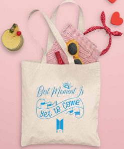 BTS Yet To Come Tote Bag, Bangtan Boys Bag, BTS New Album 2022, The Most Beautiful Moment, Shopping Bag, Printed Tote Bag