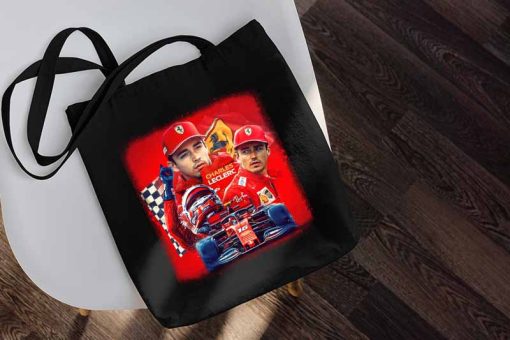 90s Vintage Charles Leclerc Scuderia Ferrari Tote Bag, Charles Leclerc F1 Bag, Championship Formula Racing, Leclerc Racing Gifts