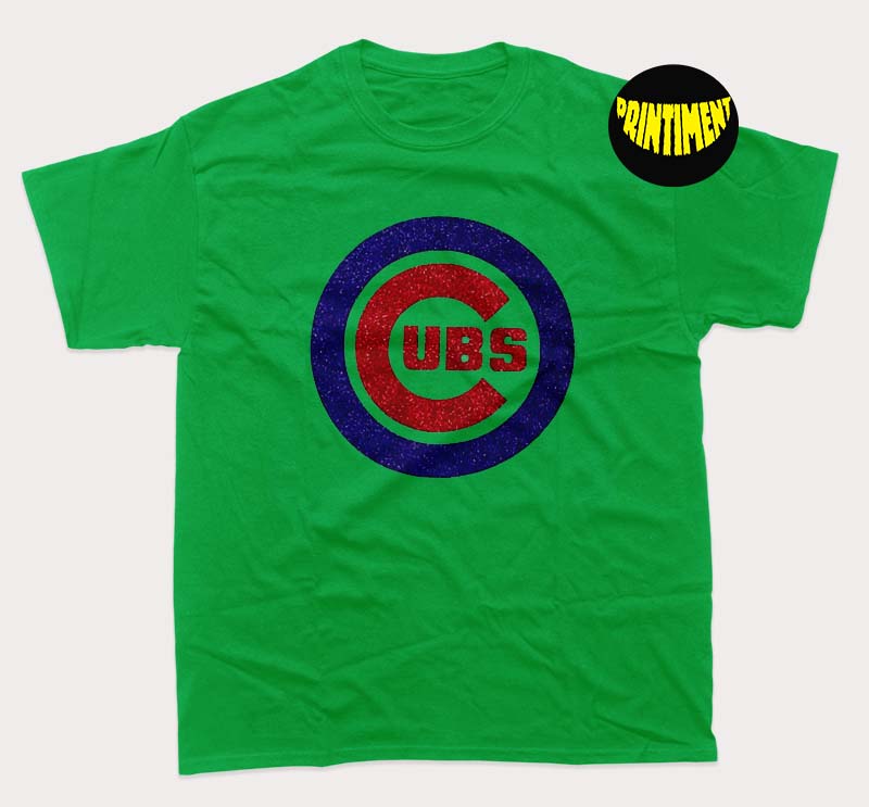 Cubs Glitter T-shirt, chicago Cubs