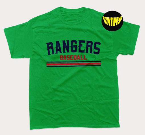 Rangers Baseball Straight Print Bella T-Shirt, Texas Rangers Baseball Shirt, Texas Baseball Tee