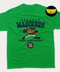 MLB Seattle Mariners Looney Tunes Taz T-Shirt, Seattle Mariners Shirt, Baseball Team Shirt, Gift for Fan