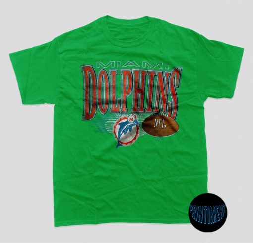 Vintage 90s Miami Dolphins T-Shirt, American Football Team Shirt, National Football League, NFL 2022, Football Tee