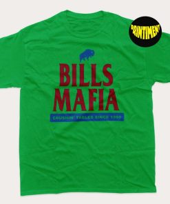 Bills Mafia Crushin Tables Since 1960 T-Shirt, Buffalo Football Shirt, Buffalo Shirt, NFL Football Tee