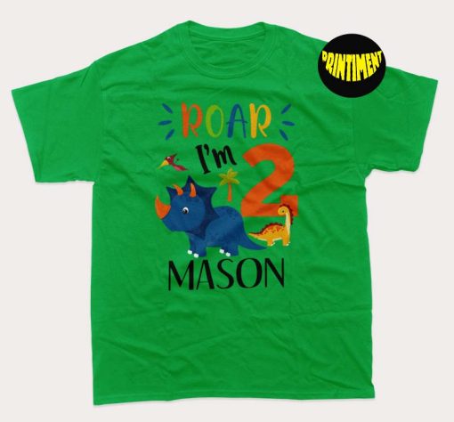Dinosaur Birthday Shirt, Dinosaur Party shirt, Kids Dinosaur Shirt, Gift for Kids, T-Rex Child Tee