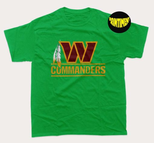 Washington Football New 2022 Commander T-Shirt, Washington Football Shirt, DC Skins Football Team Shirt