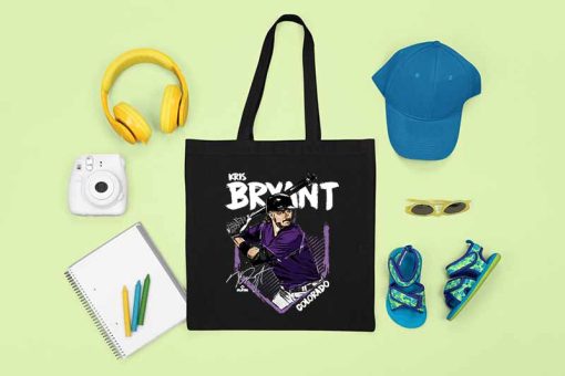 Kris Bryant Tote Bag, Colorado Baseball Kris Bryant Bag, Gift for Fan, Baseball Third Baseman KB Bag, Design & Print Custom Tote Bag