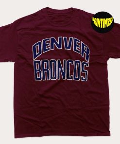 Denver Broncos Football T-Shirt, Broncos Fan Gift, Denver Football Tee, Funny Broncos Shirt