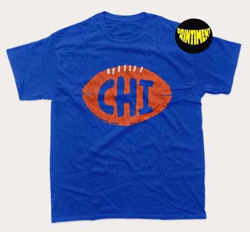 Chicago Bears CHI Football T-Shirt, Bears Football Shirt, Bears Fan Gift, Gift for Chicago Football Fans