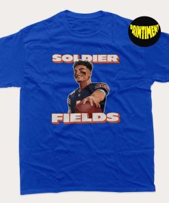 Soldier Fields Chicago Bears Justin Fields T-Shirt, NFL Football Team Shirt, Football Dynasty Shirt