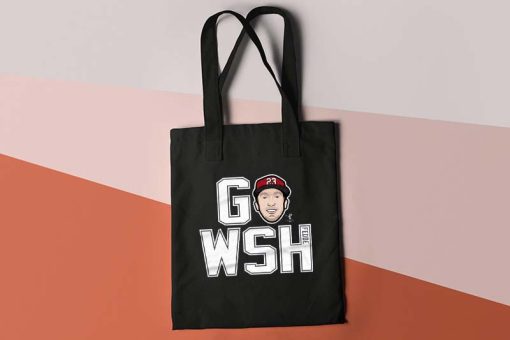 Erick Fedde Tote Bag, Washington Nationals Team Bag, Baseball Fan Gift, MLB Baseball Bag