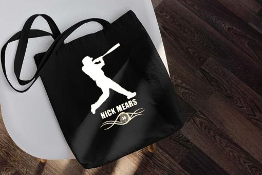 Nick Mears Pittsburgh Baseball Player Fan Bag, Pittsburgh Pirates Team Tote Bag, Gift for Baseball Bag